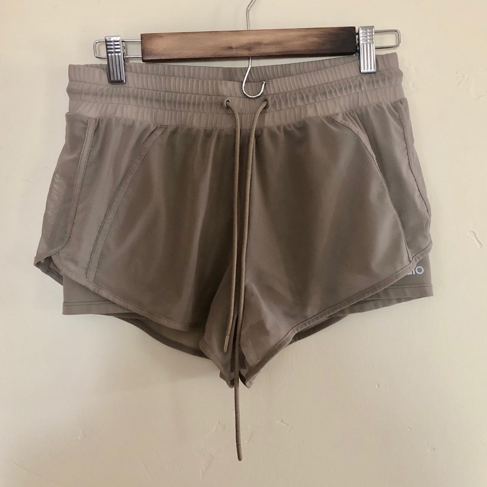 ALO Yoga high waisted shorts.